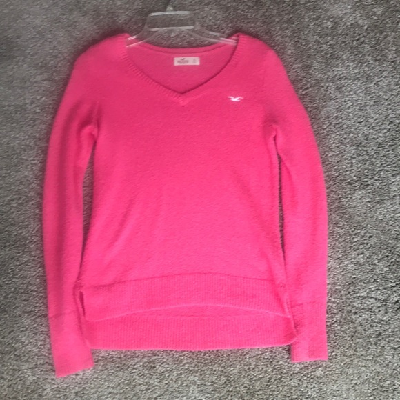 bright pink sweater